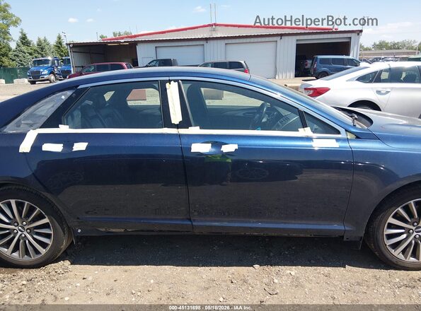 3LN6L5KU9HR656865 2017 LINCOLN MKZ HYBRID Синий Вид задней части салона