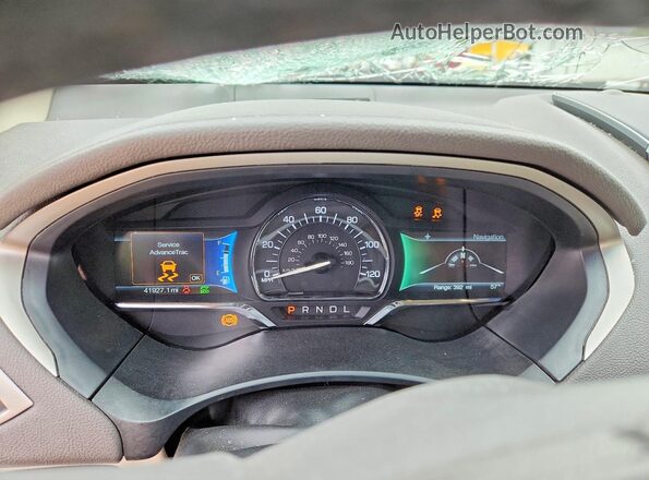 3LN6L5LUXLR619007 2020 LINCOLN MKZ Красный Вид щитка приборов