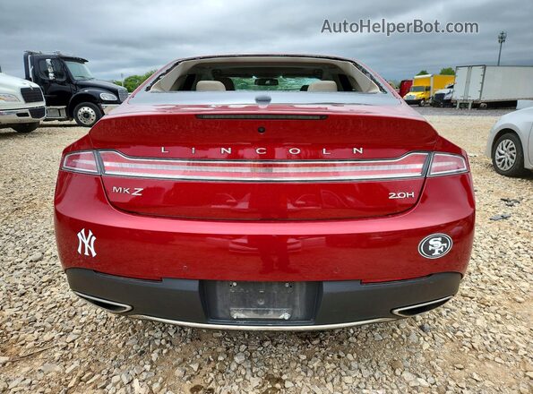 3LN6L5LUXLR619007 2020 LINCOLN MKZ Красный Вид сзади