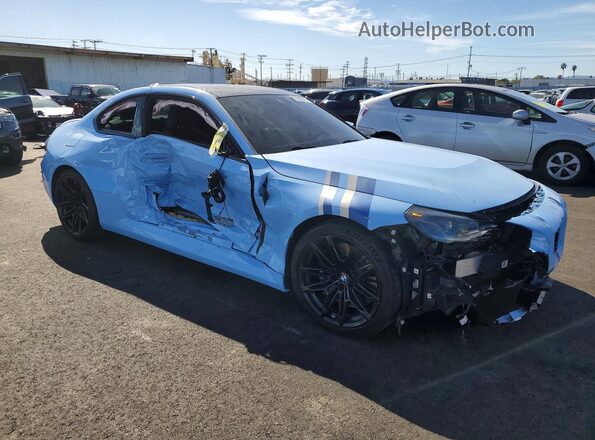 3MF13DM0XR8D84740 2024 BMW M2 Синий Передняя правая четверть