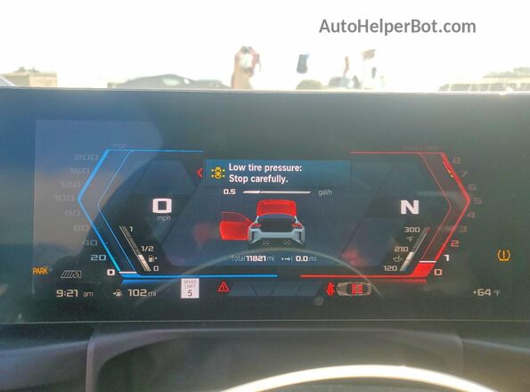 3MF23DM01S8F08582 2025 BMW M2 Blue Instrument cluster view