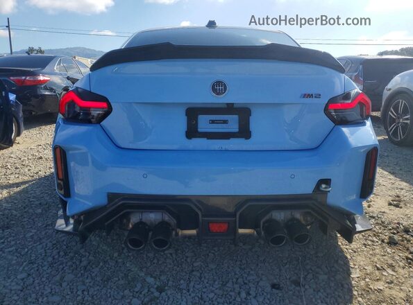 3MF23DM01S8F08582 2025 BMW M2 Blue Rear view