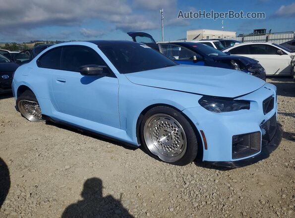 3MF23DM01S8F08582 2025 BMW M2 Blue Front right