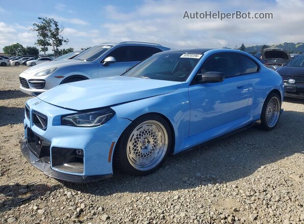3MF23DM01S8F08582 2025 BMW M2 Blue Front left