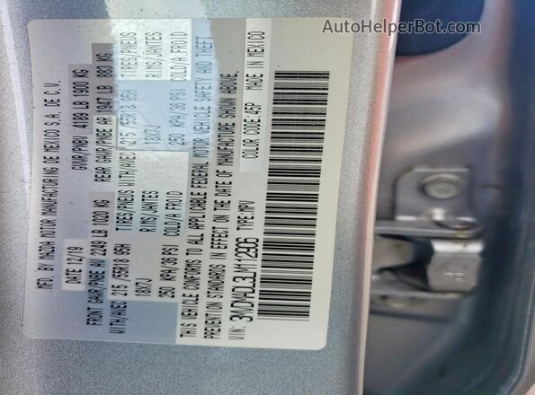 3MVDMADL3LM112906 2020 MAZDA CX-30 Silver Widok komory silnika