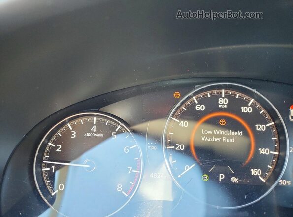 3MVDMBAM4SM827016 2025 MAZDA CX-30 White Instrument cluster view