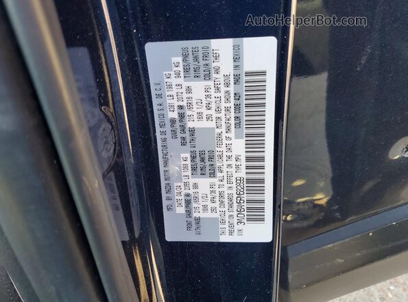 3MVDMBAM5RM682899 2024 MAZDA CX-30 Blue VIN კოდის სტიკერის ხედი