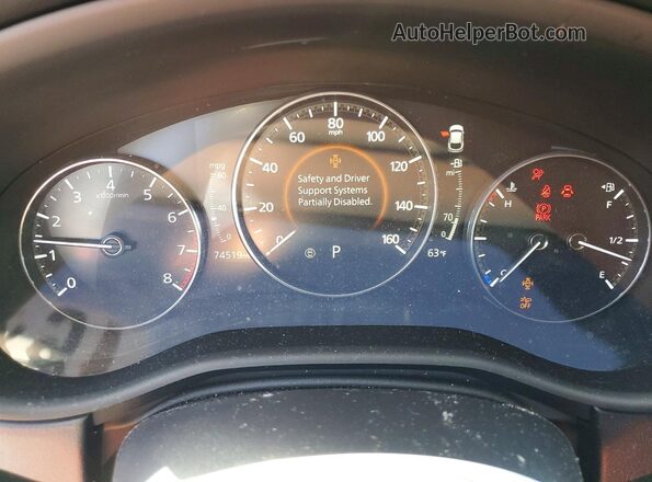 3MVDMBBL6MM243404 2021 MAZDA CX-30 Blue Instrument cluster view
