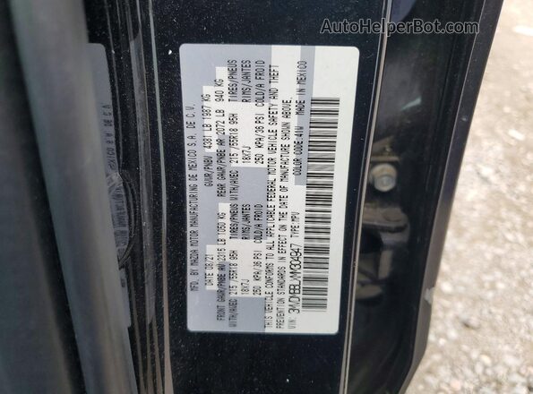 3MVDMBBLXMM304947 2021 MAZDA CX-30 Black VIN კოდის სტიკერის ხედი