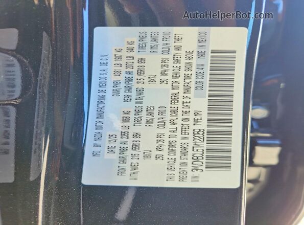 3MVDMBCL6TM122059 2026 MAZDA CX-30 Charcoal Widok naklejki z numerem VIN