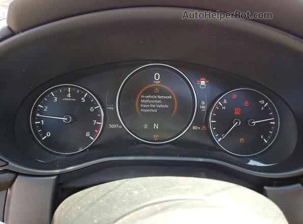3MVDMBCM8SM792896 2025 MAZDA CX-30 Red Widok zestawu wskaźników