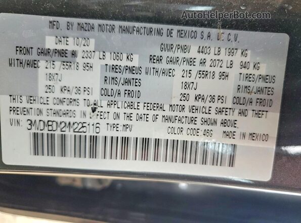 3MVDMBDM2MM225116 2021 MAZDA CX-30 Gray Engine compartment view