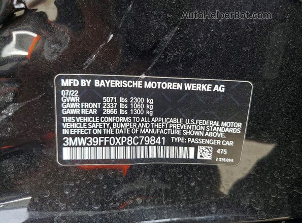 3MW39FF0XP8C79841 2023 BMW OTHER Black Widok komory silnika