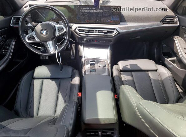 3MW49FS03P8D69343 2023 BMW M3 Black წინა პანელის ხედი