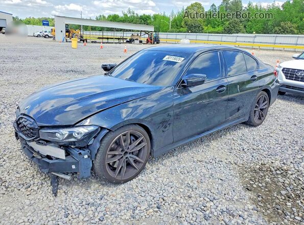 3MW49FS03P8D69343 2023 BMW M3 Black წინა მარცხენა ხედი სამი მეოთხედიდან