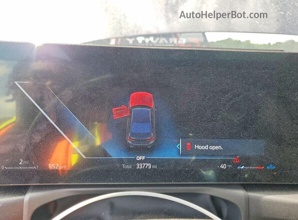 3MW49FS03P8D69343 2023 BMW M3 Black ხელსაწყოთა პანელის ხედი
