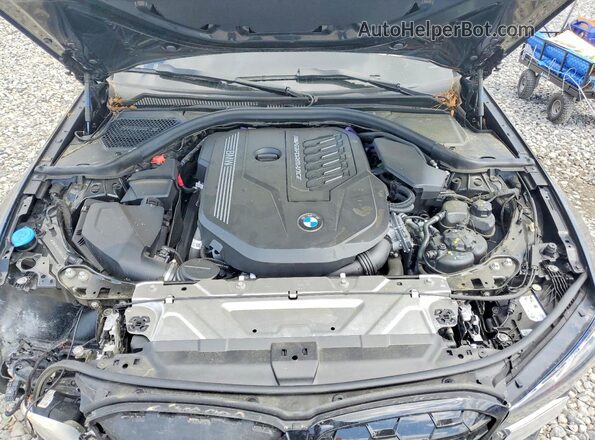 3MW49FS03P8D69343 2023 BMW M3 Black უკანა სალონის ხედი