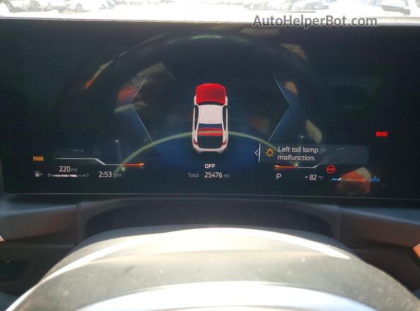 3MW49FS07P8C98017 2023 BMW M3 White Սարքավորումների վահանակի տեսք
