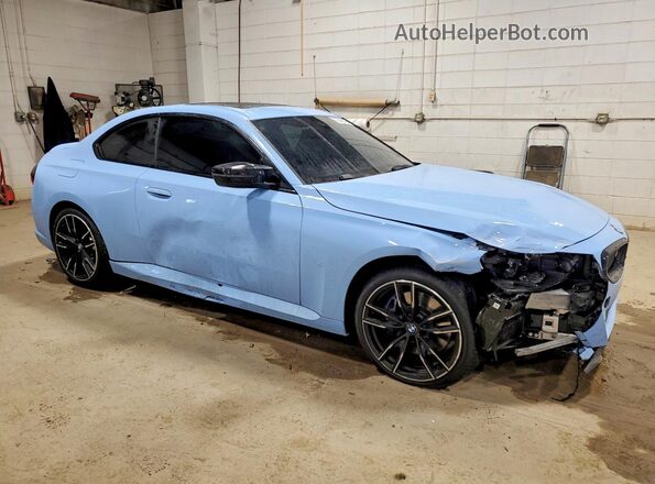 3MW53CM06S8F56506 2025 BMW M2 Синий Передняя правая четверть