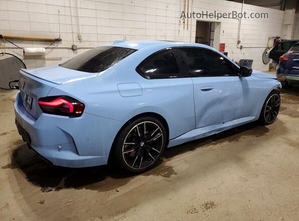 3MW53CM06S8F56506 2025 BMW M2 Синий Задняя правая четверть