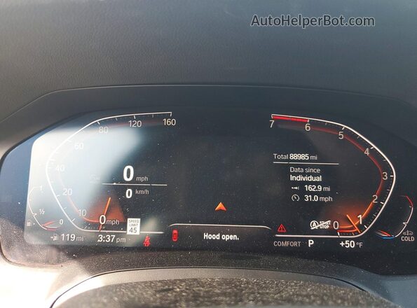 3MW5R1J0XL8B08052 2020 BMW OTHER Black ხელსაწყოთა პანელის ხედი