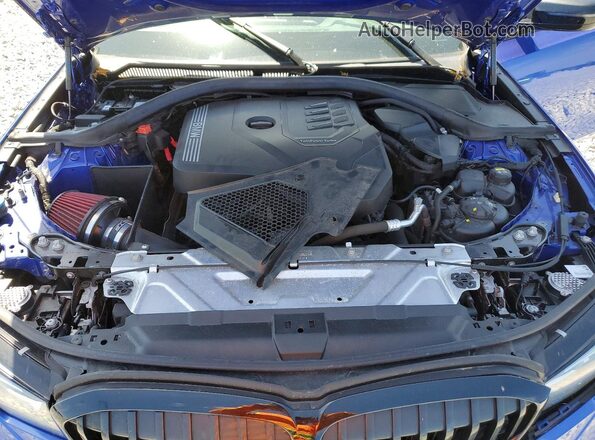 3MW5R7J07N8C59372 2022 BMW OTHER Blue უკანა სალონის ხედი