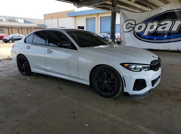 3MW5U7J00N8C54948 2022 BMW M3 Белый Передняя правая четверть
