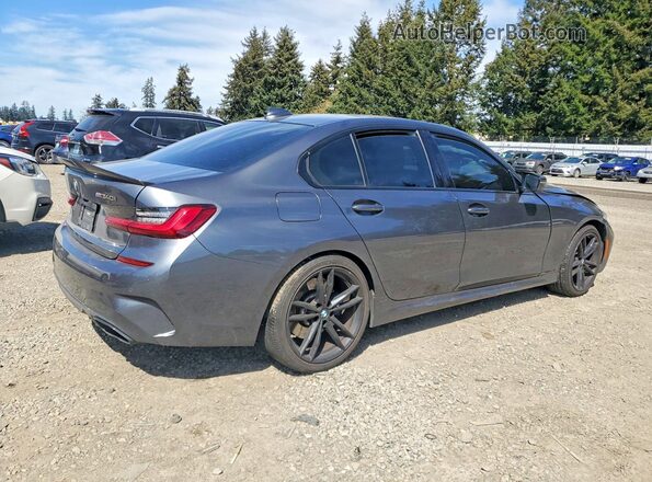 3MW5U7J0XN8C34643 2022 BMW M3 Серый Задняя правая четверть