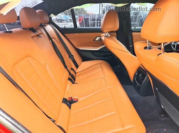 3MW5U9J00M8B51684 2021 BMW M3 Оранжевый Вид задних сидений