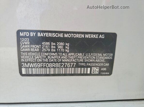 3MW69FF08R8E27677 2024 BMW OTHER Белый Вид подкапотного пространства