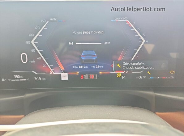 3MW89CW0XT8F92967 2026 BMW OTHER Blue Vista del cuadro de instrumentos