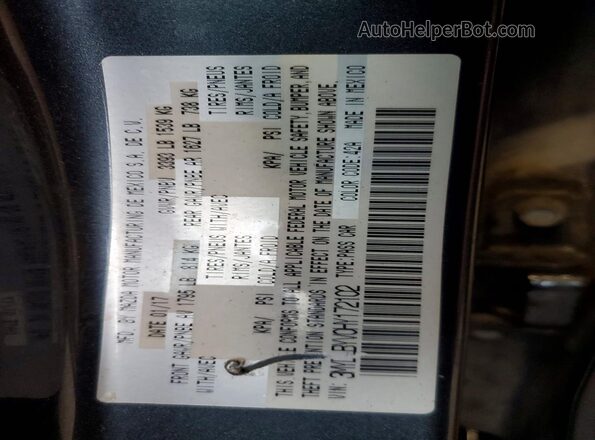 3MYDLBYV0HY172102 2017 TOYOTA YARIS Gray Շարժիչի բաժամունքի տեսք