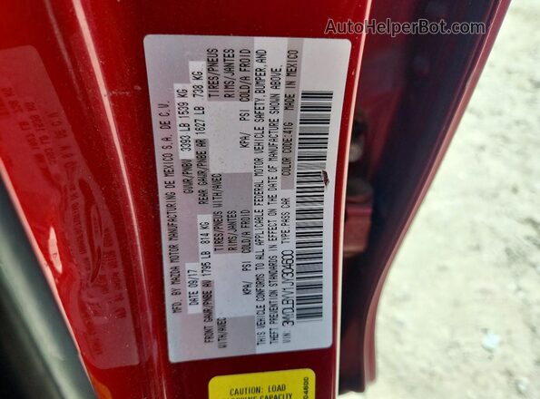 3MYDLBYV1JY304600 2018 TOYOTA YARIS Red Widok komory silnika