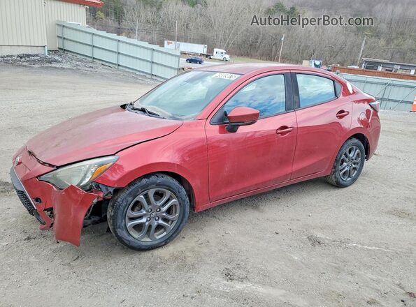 3MYDLBYV1KY503521 2019 TOYOTA YARIS Red Առջևի ձախ երեք քառորդ տեսարան