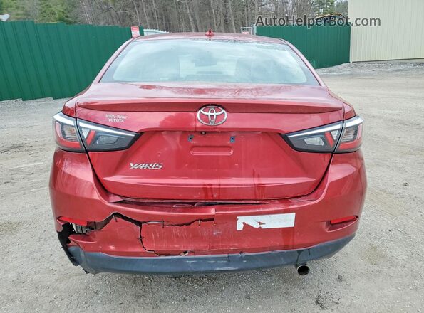 3MYDLBYV1KY503521 2019 TOYOTA YARIS Red Հետևի տեսք