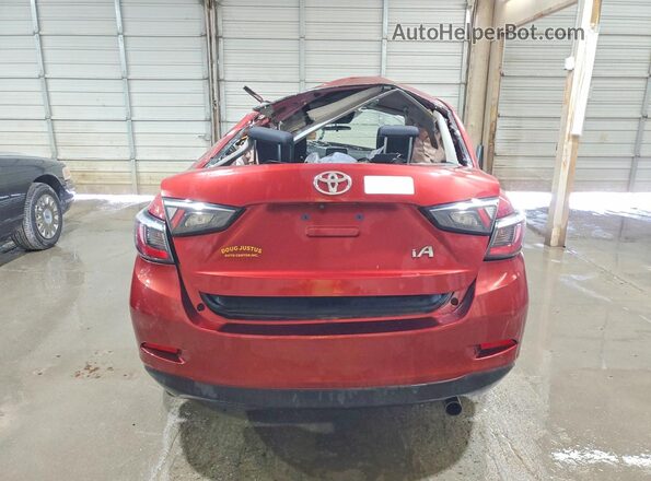 3MYDLBYV2JY317419 2018 TOYOTA YARIS Orange Вид ззаду