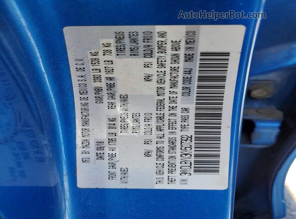 3MYDLBYV3KY507392 2019 TOYOTA LE Синий Вид подкапотного пространства