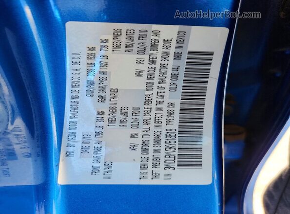 3MYDLBYV3KY518618 2019 TOYOTA YARIS Blue Widok komory silnika