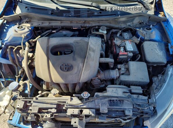 3MYDLBYV4JY331113 2018 TOYOTA YARIS Blue Vista interior trasera