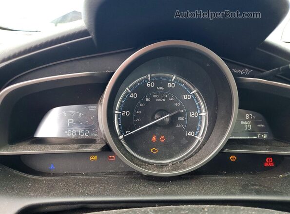3MYDLBYV7KY528603 2019 TOYOTA YARIS Blue Vista del cuadro de instrumentos