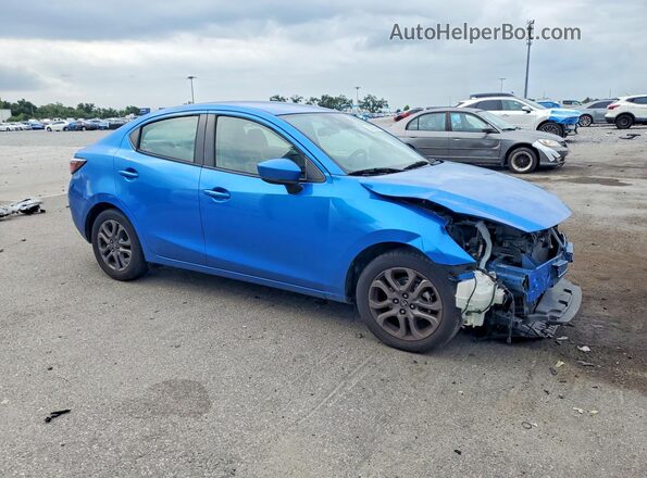 3MYDLBYV7KY528603 2019 TOYOTA YARIS Blue Delantero derecho