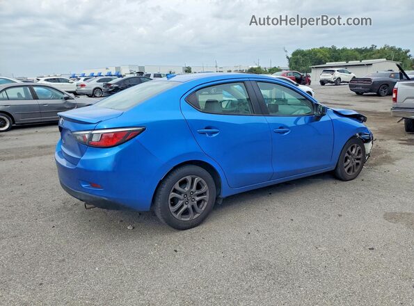 3MYDLBYV7KY528603 2019 TOYOTA YARIS Blue Trasero derecho