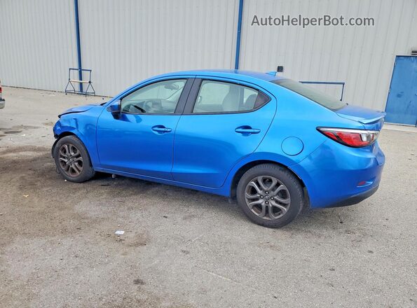 3MYDLBYV7KY528603 2019 TOYOTA YARIS Blue Trasero izquierdo