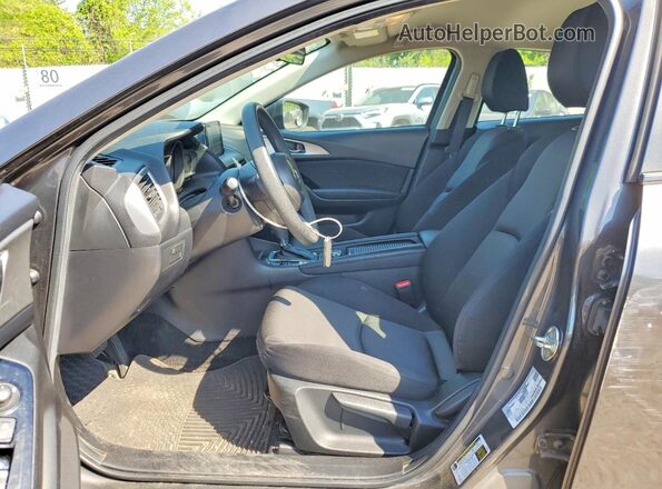 3MZBN1K74HM149088 2017 MAZDA 3 Black Widok wnętrza z przodu