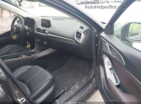 3MZBN1L35JM194669 2018 MAZDA 3 Gray Вид салону спереду