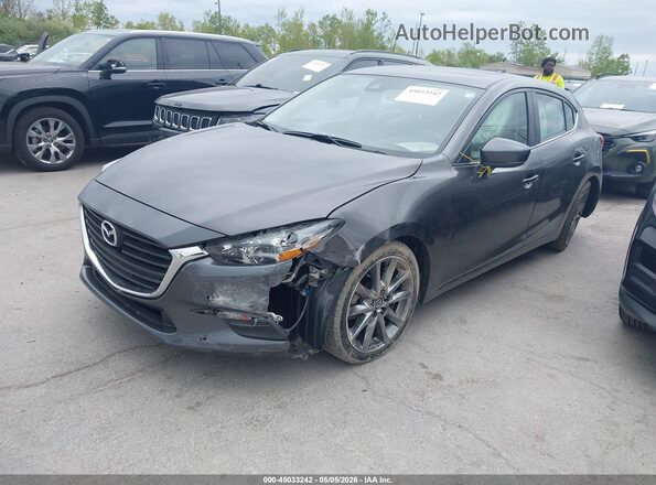 3MZBN1L35JM194669 2018 MAZDA 3 Gray Передня ліва чверть