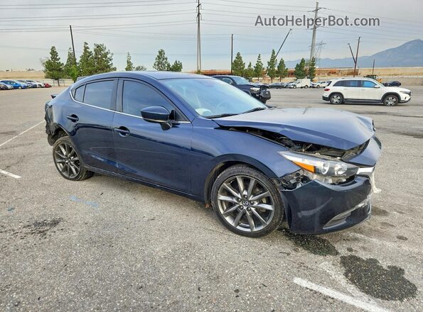 3MZBN1V35JM218238 2018 MAZDA 3 Blue Передня права чверть