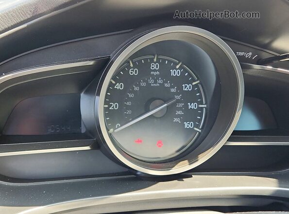 3MZBN1V35JM218238 2018 MAZDA 3 Blue Вид щитка приладів