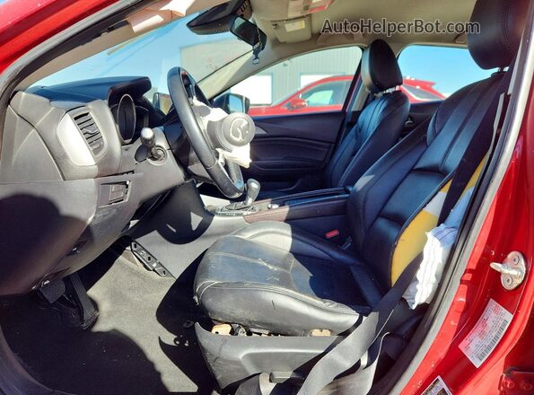 3MZBN1V71HM112365 2017 MAZDA 3 Красный Вид салона спереди