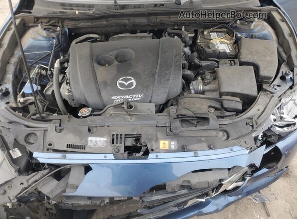 3MZBN1W30JM181128 2018 MAZDA 3 Blue Widok wnętrza z tyłu